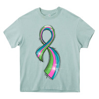 Arona metastatic breast cancer ribbon Heavy Core Tee - LillyAllenDesigns