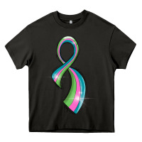 Asphalt metastatic breast cancer ribbon Heavy Core Tee - LillyAllenDesigns