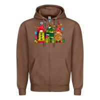 Chestnut gnome Christmas Zipper Hoodie - CowhideDigitalArt