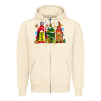 Sandshell gnome Christmas Zipper Hoodie - CowhideDigitalArt