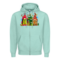 Gnome Christmas Zipper Hoodie | Teevron