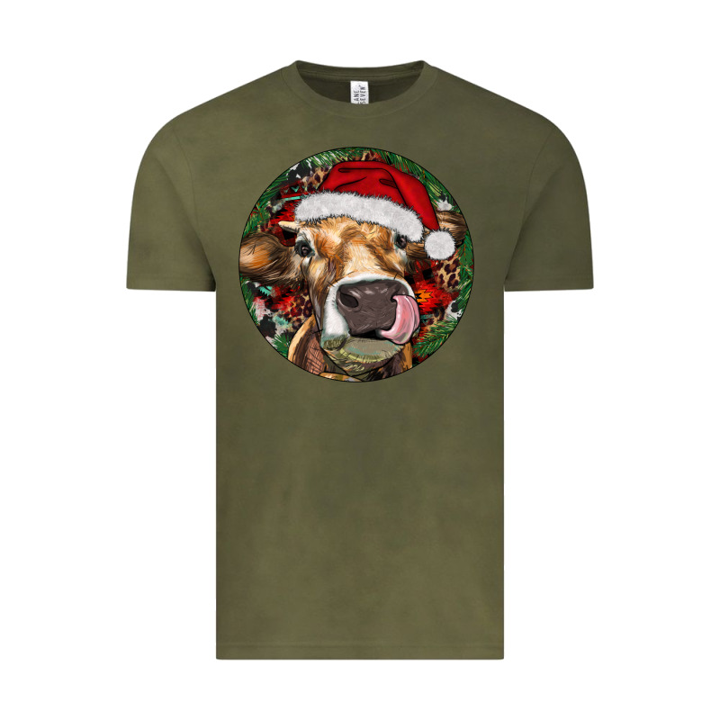 Hereford Cow Christmas Vintage Tee by RanaPortraitStore | Teevron