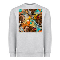 Thanksgiving Turkey Seamless Pattern Heavyweight Sweatshirt | Teevron