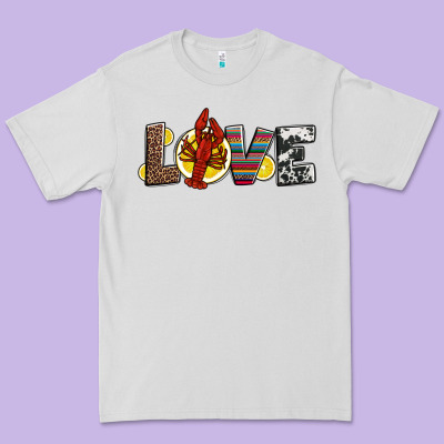 Love Crawfish Western Mardi Gras Premium Tee Designed By Jasminsmagicworld