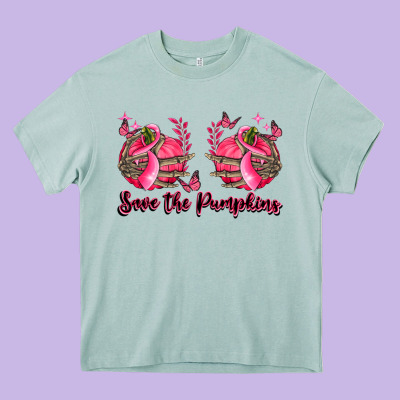 Save The Pumpkins Heavy Core Tee Designed By Lillyallendesigns