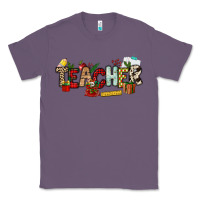 Lavender Christmas Teacher Classic Tee - NancyCooperArtShop