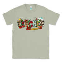 Matcha Christmas Teacher Classic Tee - NancyCooperArtShop