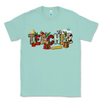 Seafoam Christmas Teacher Classic Tee - NancyCooperArtShop