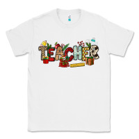 White Christmas Teacher Classic Tee - NancyCooperArtShop