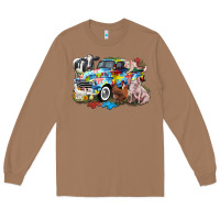 Toasted Coconut Autism truck with farm animals Long Sleeve Tee - CowGirlArtShop