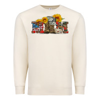 Sandshell mom boots hat and sunflower Premium Sweatshirt - Artiststas