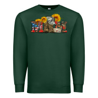 Mom Boots Hat And Sunflower Premium Sweatshirt | Teevron