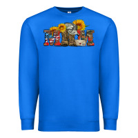 True Royal mom boots hat and sunflower Premium Sweatshirt - Artiststas