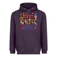 Plum red white and blue Heavyweight Hoodie - Artiststas