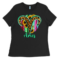 Black Aries Zodiac Ladies Tee - Bettercallsaul