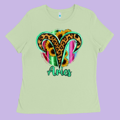 Aries Zodiac Ladies Tee Designed By Bettercallsaul