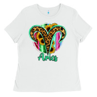 White Aries Zodiac Ladies Tee - Bettercallsaul