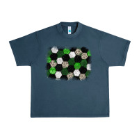 Midnight Navy Soccer leopard glitter background Urban Heavy Tee - HowdyJamesFarm
