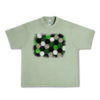 Oil Green Soccer leopard glitter background Urban Heavy Tee - HowdyJamesFarm