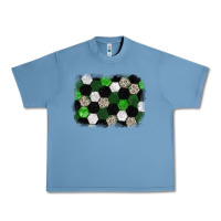 Pebble Blue Soccer leopard glitter background Urban Heavy Tee - HowdyJamesFarm