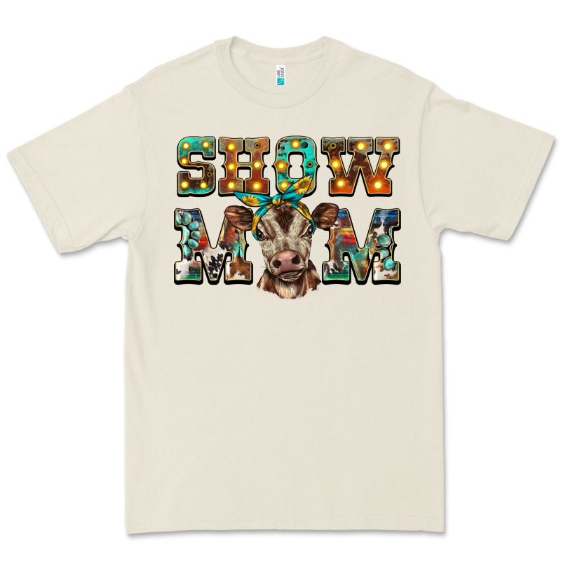 Show Mom Brown Calf Premium Tee by BarkalooDesign | Teevron