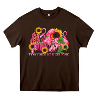 Chocolate Brown in october we wear pink Heavy Core Tee - LillyAllenDesigns