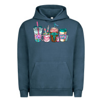 Pigment Midnight Navy nurse fuel coffee cups Urban Hoodie - AdoDesignShop