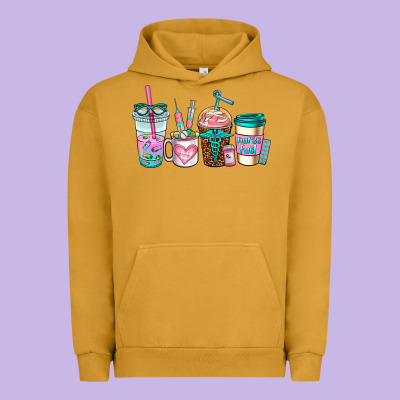 Nurse Fuel Coffee Cups Urban Hoodie Designed By Adodesignshop