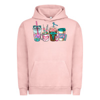 Pigment Salmon nurse fuel coffee cups Urban Hoodie - AdoDesignShop