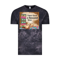 Cloud Black i have lived a thousand lives Vintage Tee - TumblerDesignByShophia