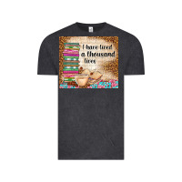 Vintage Black i have lived a thousand lives Vintage Tee - TumblerDesignByShophia