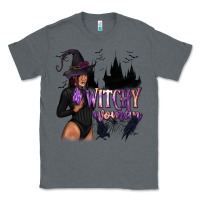 Charcoal Heather Witchy Woman Classic Tee - texasbilliewilder