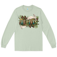 Matcha He lives Easter Day Long Sleeve Tee - HowdyJamesFarm
