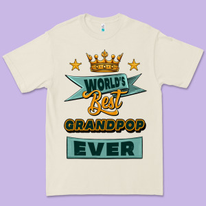 World's Best Grandpop Ever Premium Tee Designed By Jasminsmagicworld