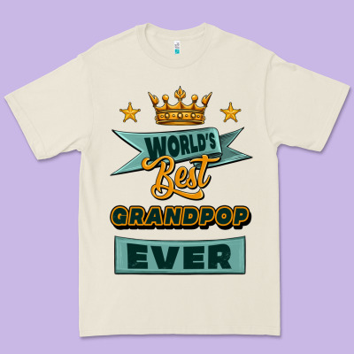 World's Best Grandpop Ever Premium Tee Designed By Jasminsmagicworld