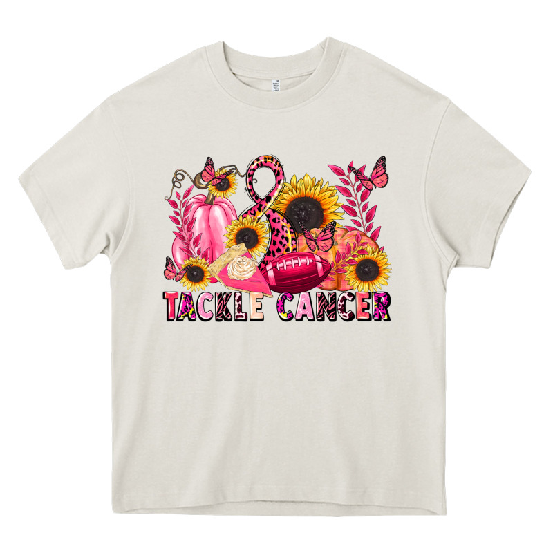 Tackle Cancer Heavy Core Tee by LillyAllenDesigns | Teevron
