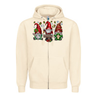 Sandshell christmas gnomes celebration Zipper Hoodie - CowhideDigitalArt