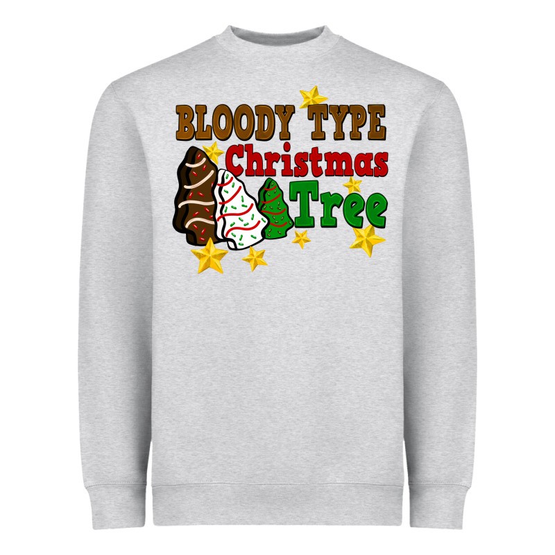 Bloody Type Christmas Tree Heavyweight Sweatshirt by FaDigitalArtStudio | Teevron