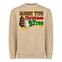 Mushroom Bloody Type Christmas Tree Heavyweight Sweatshirt - FaDigitalArtStudio