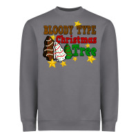 Storm Bloody Type Christmas Tree Heavyweight Sweatshirt - FaDigitalArtStudio