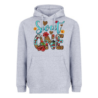Heather Grey sweet one cherry Heavyweight Hoodie - Artiststas