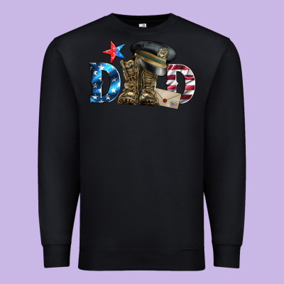 Dad Military Boots And Hat Premium Sweatshirt Designed By Artiststas