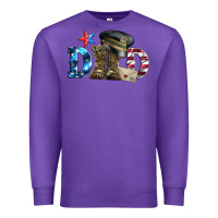 Purple dad military boots and hat Premium Sweatshirt - Artiststas