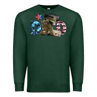 Sports Green dad military boots and hat Premium Sweatshirt - Artiststas