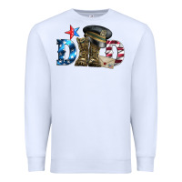 White dad military boots and hat Premium Sweatshirt - Artiststas