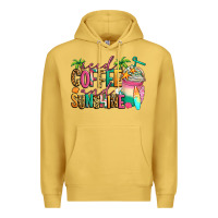 Antique Gold iced coffee and sunshine summer Premium Hoodie - Jasminsmagicworld