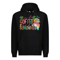 Black iced coffee and sunshine summer Premium Hoodie - Jasminsmagicworld