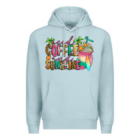 Blue Mist iced coffee and sunshine summer Premium Hoodie - Jasminsmagicworld