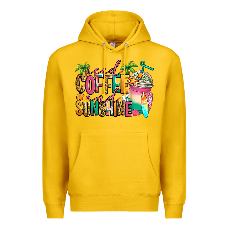 Iced Coffee And Sunshine Summer Premium Hoodie by Jasminsmagicworld | Teevron