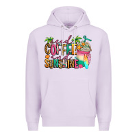Lilac iced coffee and sunshine summer Premium Hoodie - Jasminsmagicworld